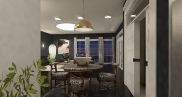 Online design Glamorous Combined Living/Dining by Mary B. thumbnail