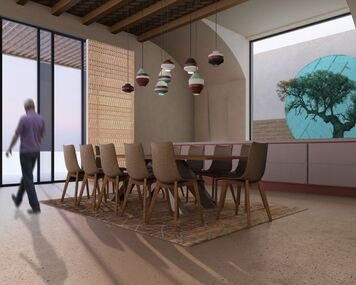 Online design Transitional Dining Room by Rawan A. thumbnail