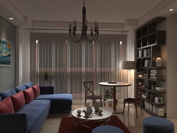 Online design Contemporary Living Room by Mahfam Z. thumbnail