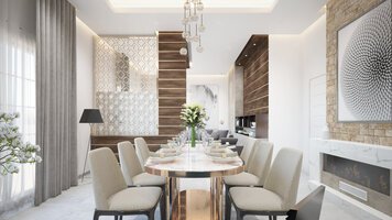 Online design Modern Dining Room by Hiba N. thumbnail