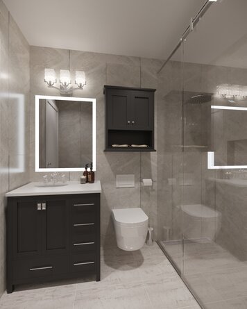 Online design Contemporary Bathroom by Jasmine S. thumbnail