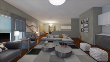 Online design Modern Living Room by Annika M. thumbnail