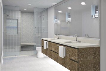 Online design Modern Bathroom by Amandela A. thumbnail