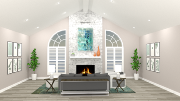 Online design Contemporary Living Room by Melissa G. thumbnail