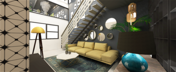 Online design Eclectic Living Room by mujtaba m. thumbnail