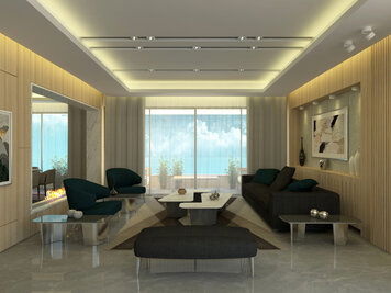 Online design Modern Living Room by Farah H. thumbnail