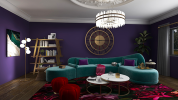 Online design Glamorous Living Room by Rohayna A. thumbnail
