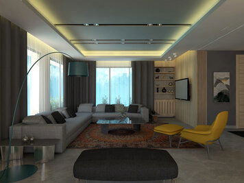 Online design Modern Living Room by Farah H. thumbnail
