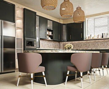 Online design Modern Kitchen by Amani Q. thumbnail