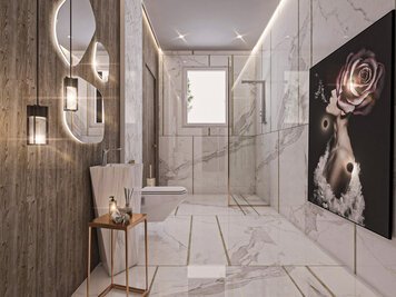 Online design Modern Bathroom by Esra S. thumbnail