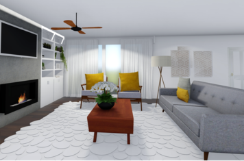 Online design Transitional Living Room by Monica F. thumbnail