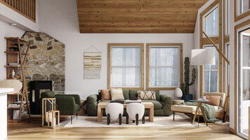 Online design Modern Combined Living/Dining by Erika F. thumbnail