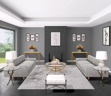 Online design Glamorous Living Room by Liz C. thumbnail
