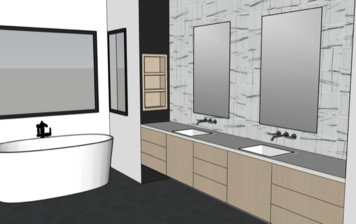 Online design Modern Bathroom by Olivia M. thumbnail