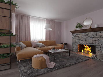 Online design Modern Living Room by Kira L. thumbnail