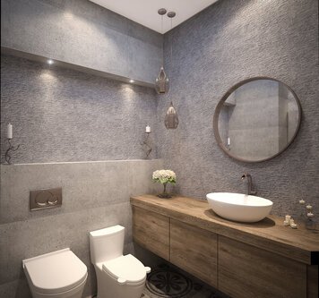Online design Modern Bathroom by Arin S. thumbnail