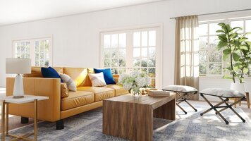 Online design Country/Cottage Living Room by Pouneh A. thumbnail
