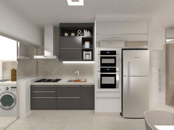 Online design Modern Combined Living/Dining by Luciana N. thumbnail