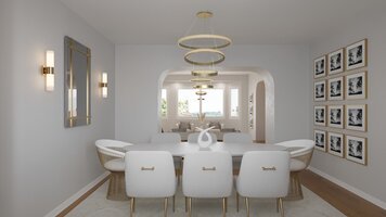 Online design Contemporary Combined Living/Dining by Erika F. thumbnail
