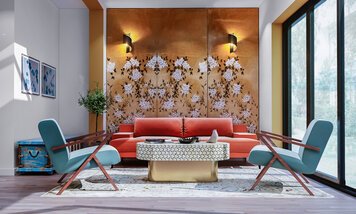 Online design Eclectic Living Room by Raneem K. thumbnail