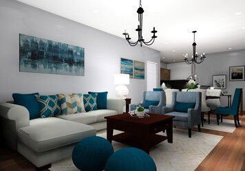 Online design Transitional Combined Living/Dining by Noraina Aina M. thumbnail
