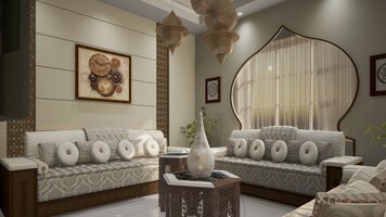 Online design Country/Cottage Living Room by Hiba N. thumbnail