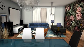 Online design Glamorous Combined Living/Dining by Muhammad H. thumbnail