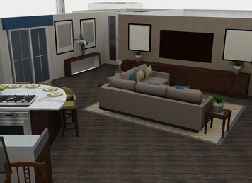 Online design Contemporary Combined Living/Dining by Ellen B. thumbnail