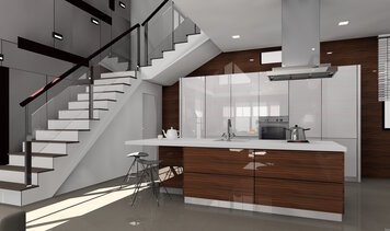 Online design Contemporary Kitchen by Noraina Aina M. thumbnail