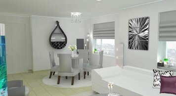 Online design Glamorous Combined Living/Dining by Merry M. thumbnail