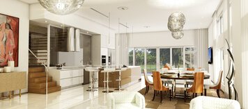 Online design Contemporary Combined Living/Dining by Robiel H. thumbnail