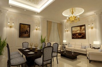 Online design Traditional Living Room by Nour M. thumbnail