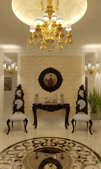 Online design Traditional Living Room by Nour M. thumbnail