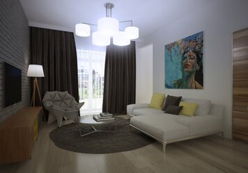 Online design Contemporary Living Room by Nika R. thumbnail