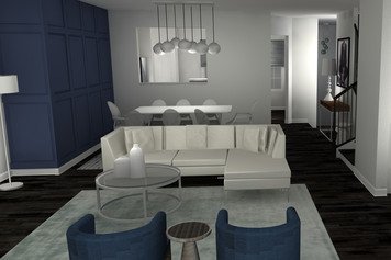 Online design Contemporary Combined Living/Dining by Tabitha M thumbnail