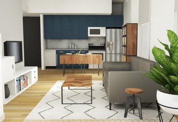 Online design Eclectic Combined Living/Dining by Tabitha M thumbnail