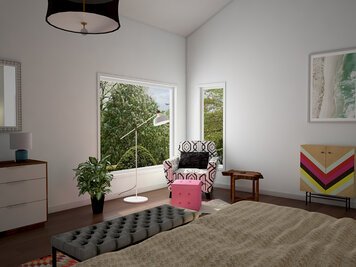 Online design Eclectic Bedroom by Christine M. thumbnail
