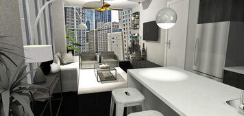 Online design Modern Living Room by Laura A. thumbnail