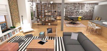 Online design Eclectic Living Room by Laura A. thumbnail