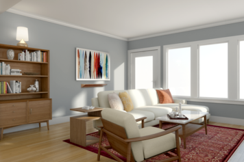 Online design Contemporary Combined Living/Dining by Picharat A. thumbnail