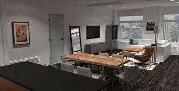 Online design Modern Combined Living/Dining by Brittany J. thumbnail
