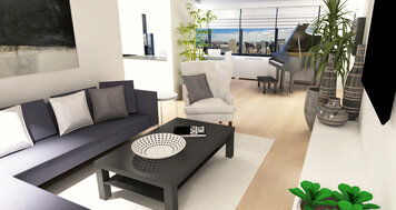 Online design Contemporary Combined Living/Dining by Laura A. thumbnail