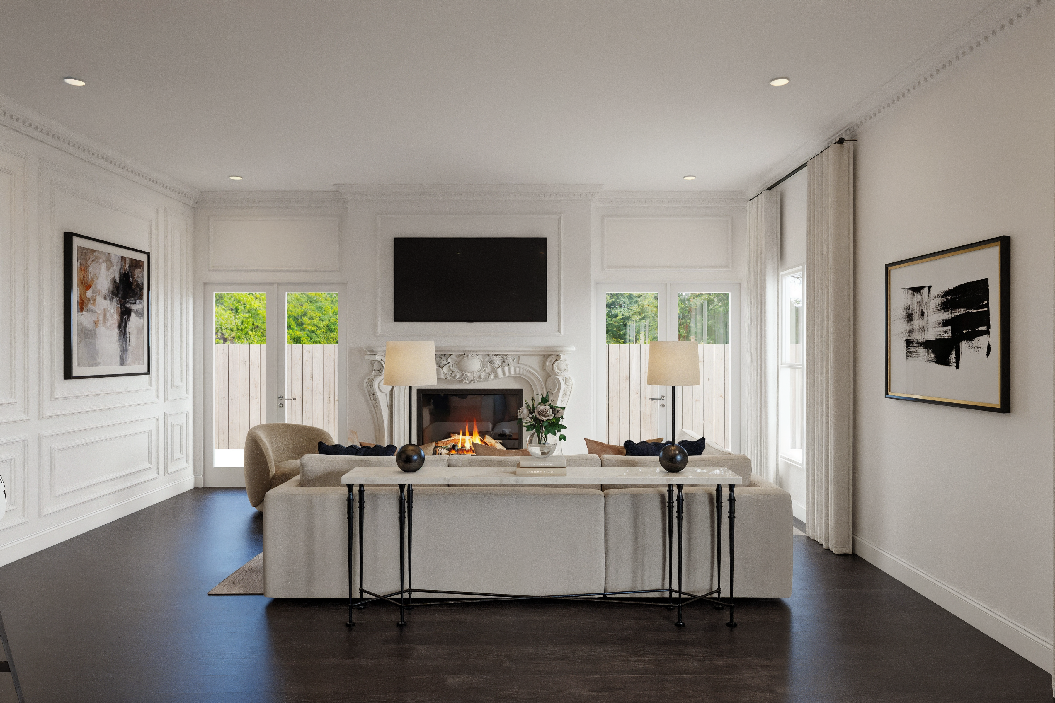 Online Designer Combined Living/Dining 3D Model 2