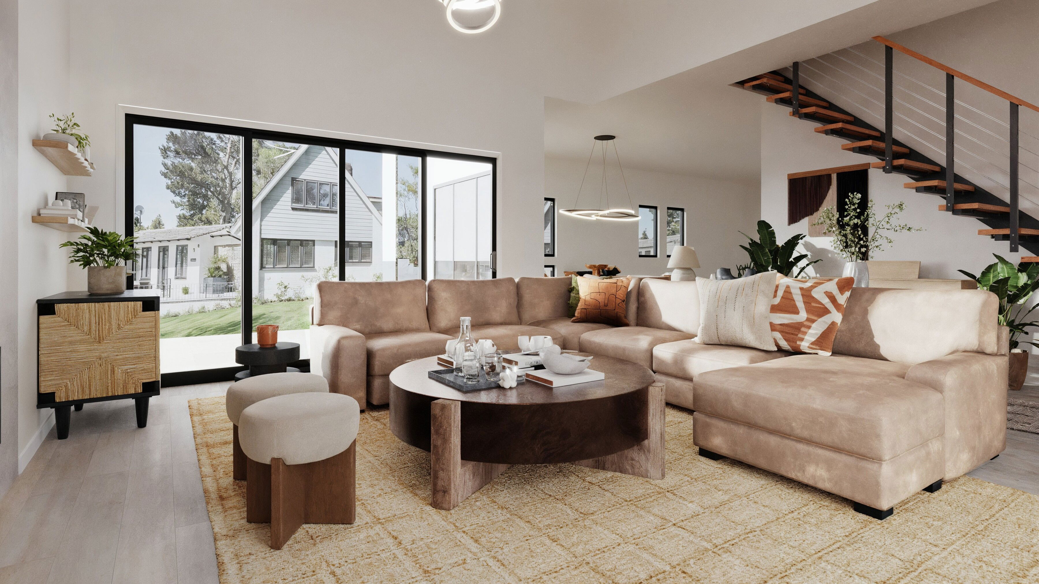 Modern Fresh & Comfortable Nature Inspired Home Rendering thumb