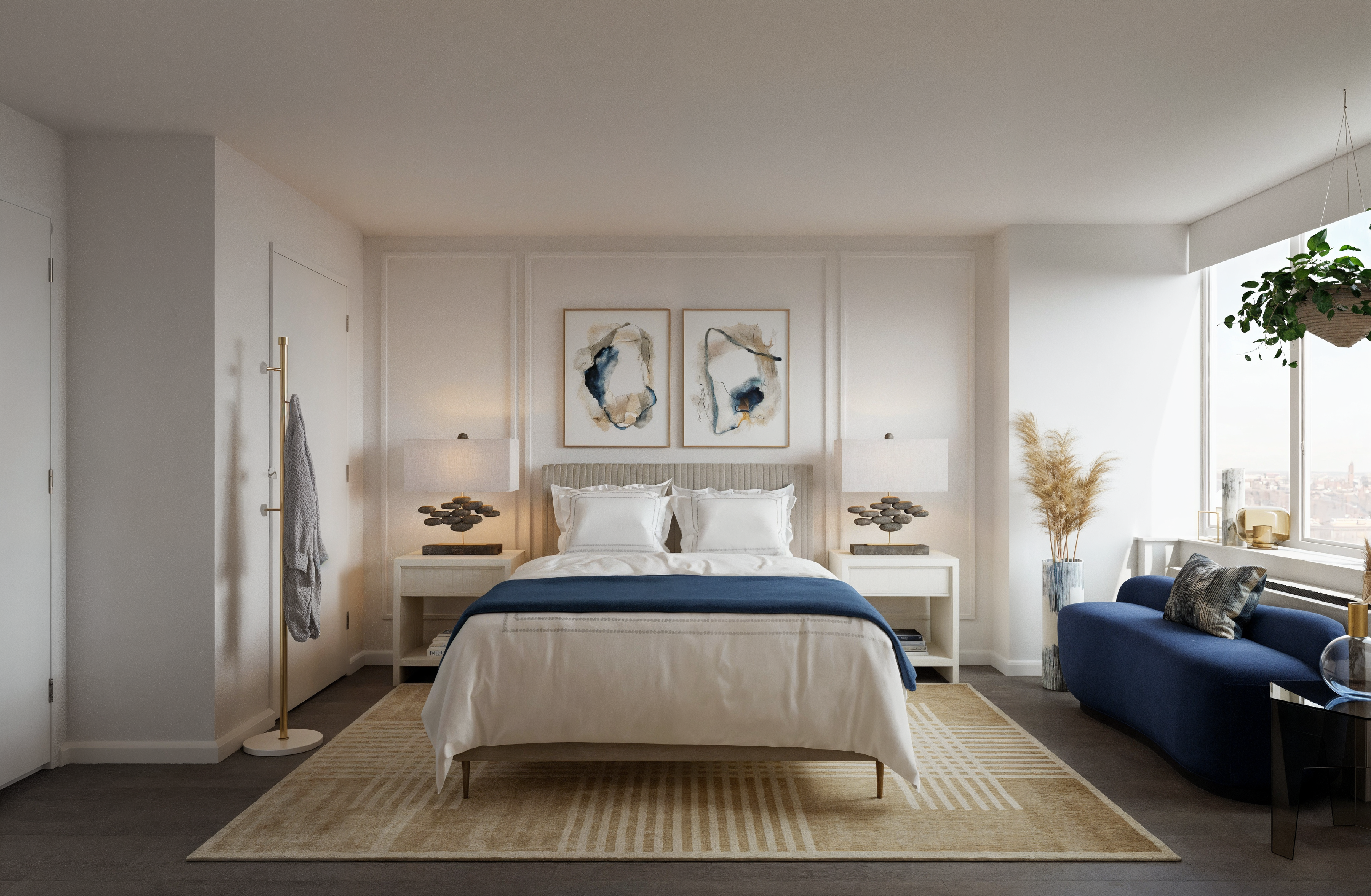 Classy & Tranquil Bedroom Interior Design