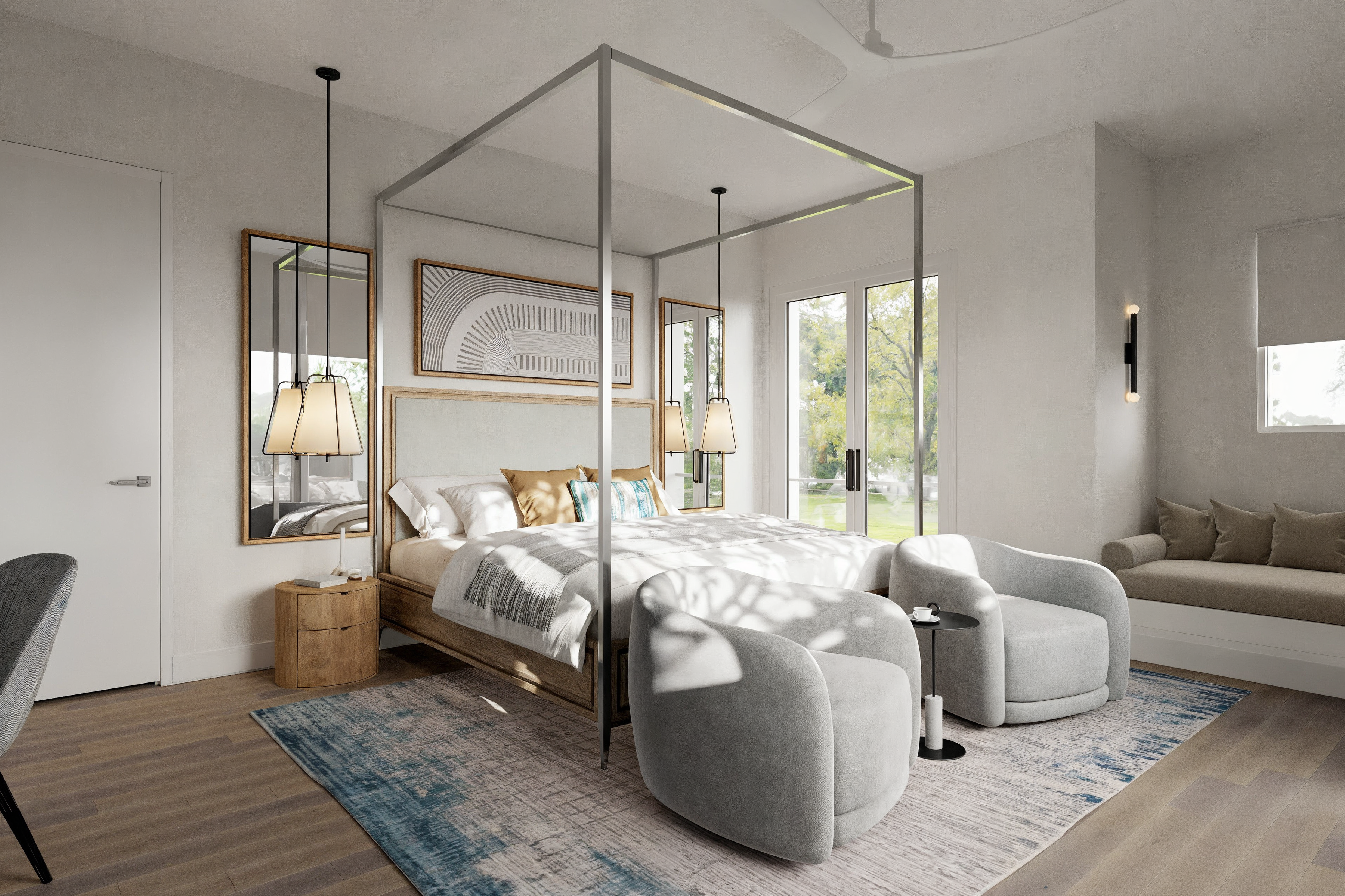 Online Designer Bedroom 3D Model 3
