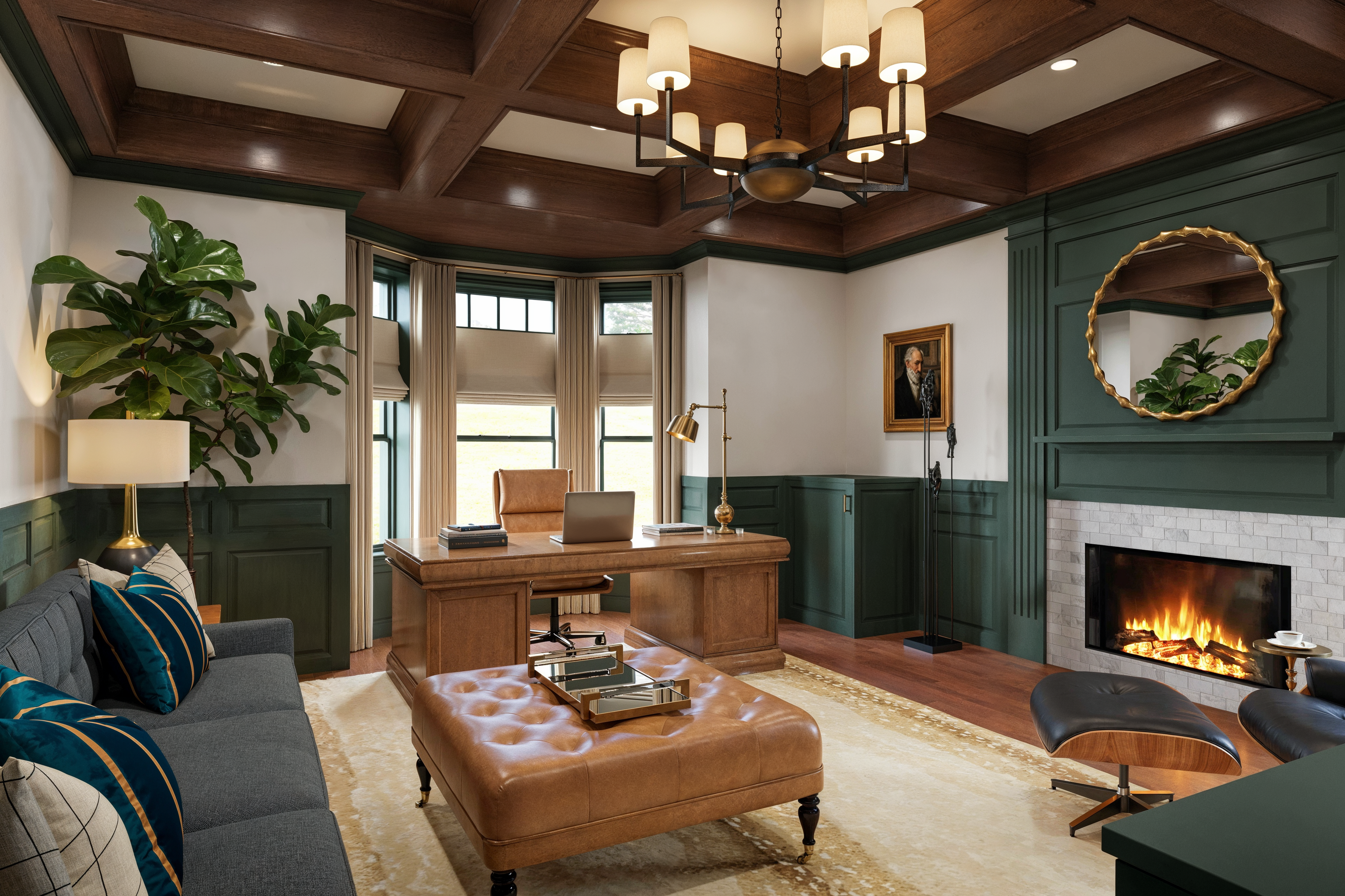 Diseño de Oficina Verde en Casa - Vista previa
