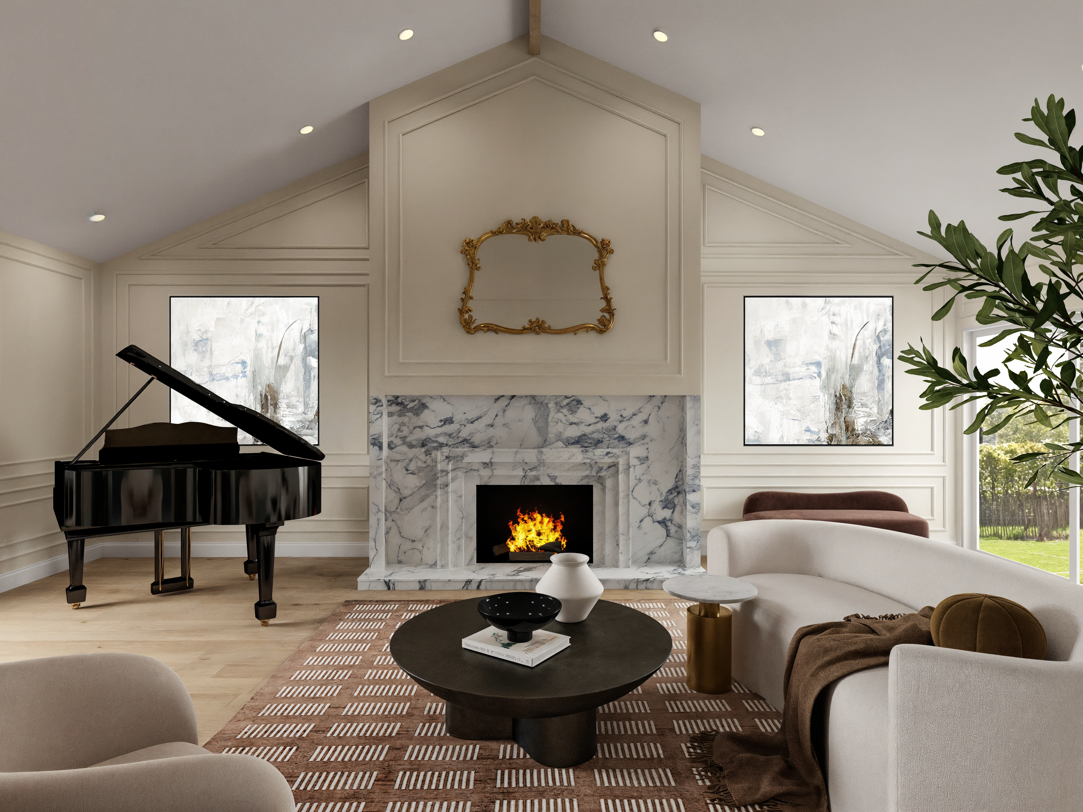 Online Designer Living Room 3D Model 3