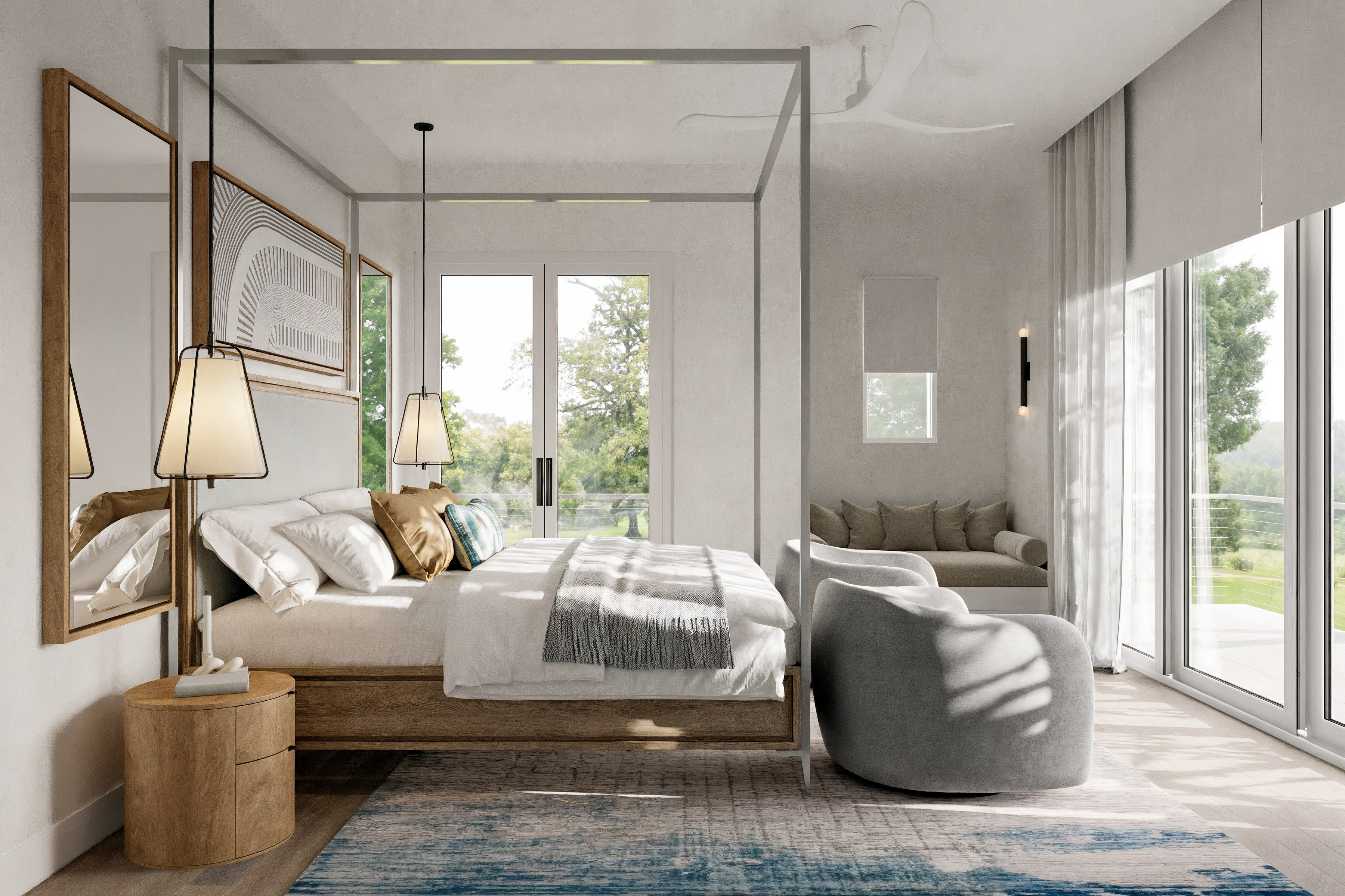 Online Designer Bedroom 3D Model 2