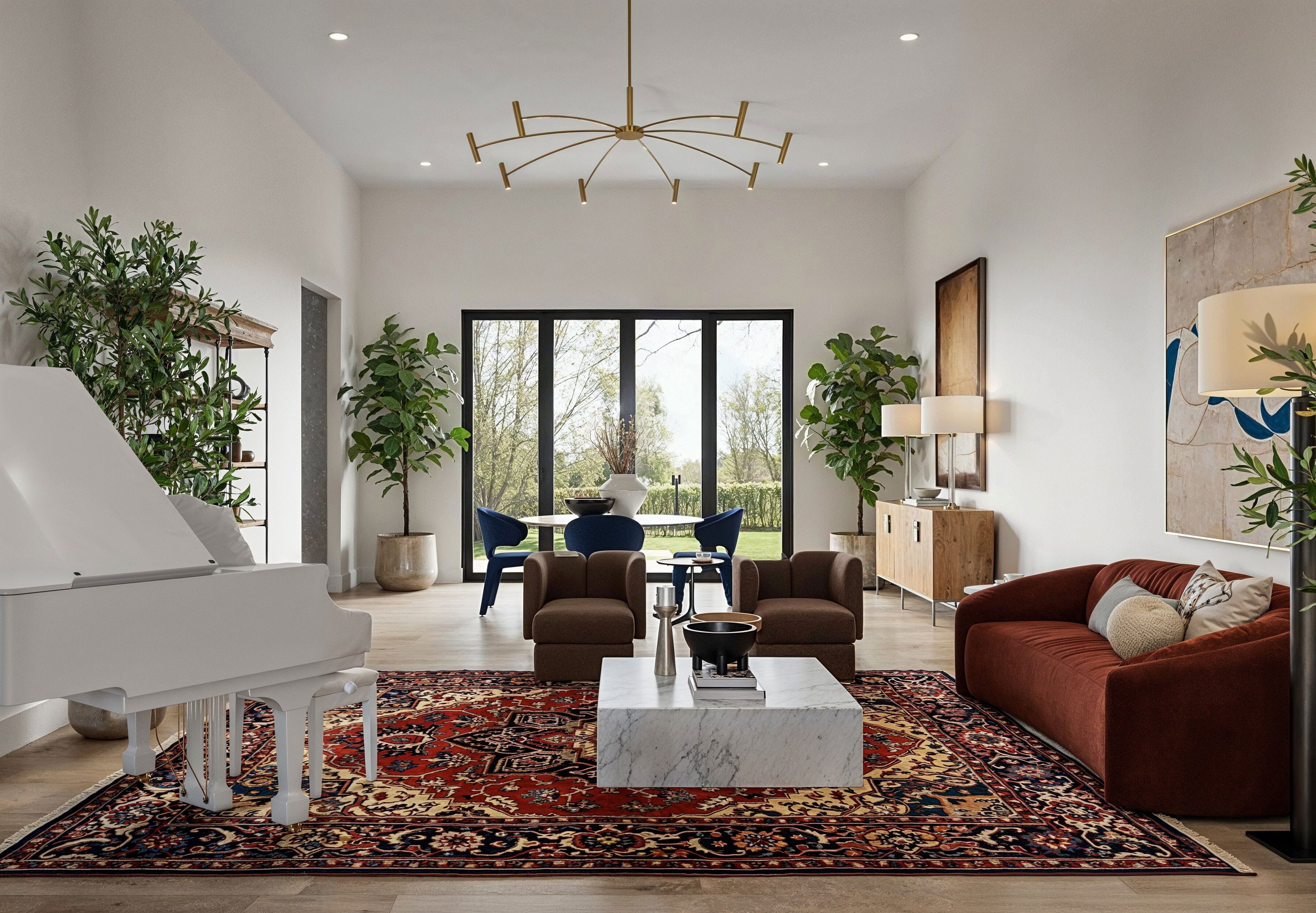 Online Designer Combined Living/Dining 3D Model 5